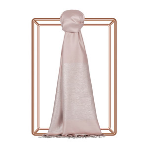 Hydrangea Pink Duchess Lurex Silk Scarf - Thumbnail