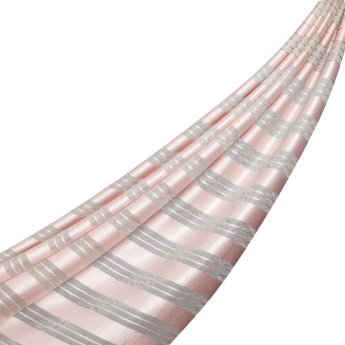 Hydrangea Pink Organza Silk Scarf 