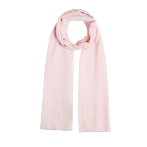 ipekevi - Hydrangea Pink Plain Cotton Silk Scarf (1)