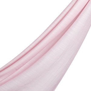Hydrangea Pink Plain Cotton Silk Scarf - Thumbnail