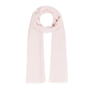 Hydrangea Pink Plain Cotton Silk Scarf - Thumbnail