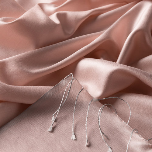 Hydrangea Pink Reversible Silk Scarf