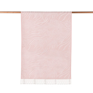 ipekevi - Hydrangea Pink Zebra Jacquard Silk Scarf (1)