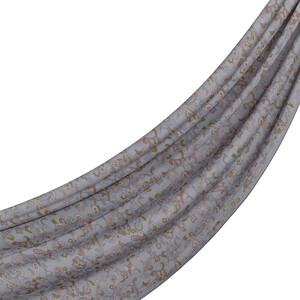 ipekevi - Ice Blue Eastern Garden Cotton Scarf