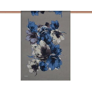 ipekevi - Ice Blue Florescence Print Tencel Scarf (1)