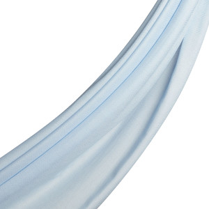 Ice Blue Ikat Cotton Silk Scarf - Thumbnail
