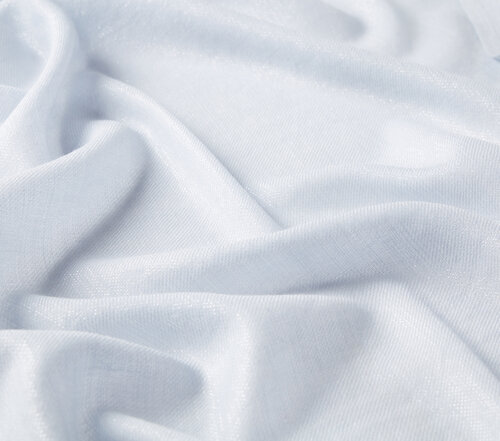 Ice Blue Lurex Wool Silk Scarf