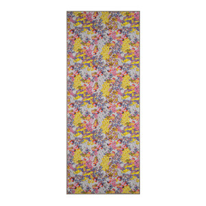 İce Blue Rich Rose Cotton Scarf - Thumbnail