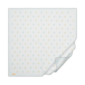 Ice Blue Vintage Wall Cotton Scarf - Thumbnail