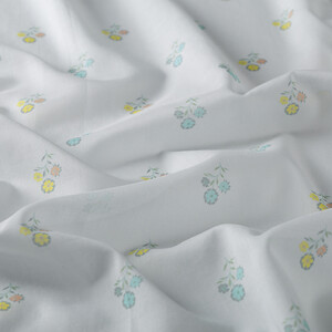 Ice Blue Vintage Wall Cotton Scarf - Thumbnail