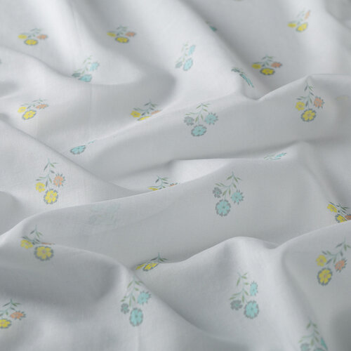 Ice Blue Vintage Wall Cotton Scarf