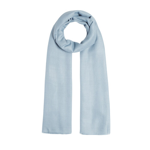 Ice Blue Wool Silk Scarf