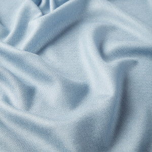 Ice Blue Wool Silk Scarf - Thumbnail