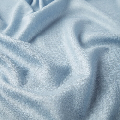 Ice Blue Wool Silk Scarf