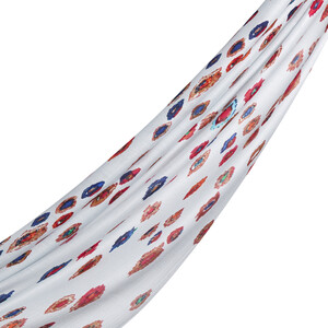 Ice White Murano Print Scarf - Thumbnail