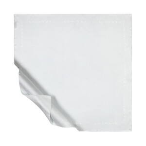 Ice White Signature Silk Twill Scarf - Thumbnail