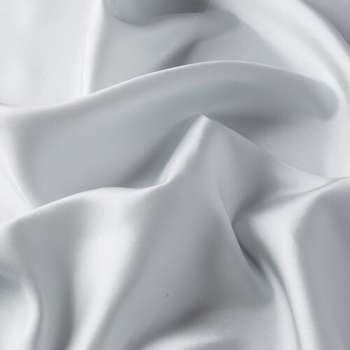 Ice White Signature Silk Twill Scarf 