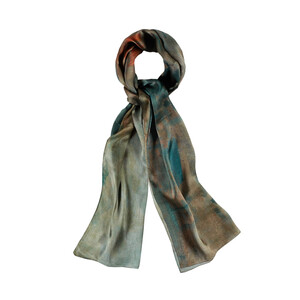 Impression, Sunrise Satin Silk Scarf - Thumbnail