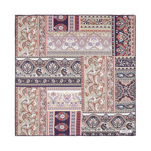 ipekevi - İncir Moru Topkapı Saten İpek Mendil