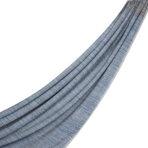 وشاح صوف لون أزرق - Thumbnail