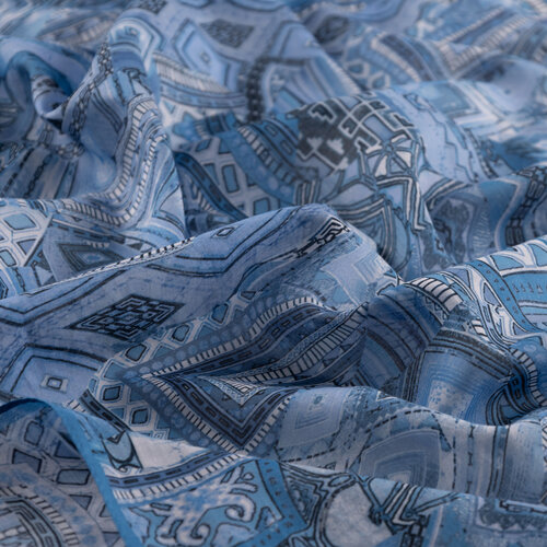 Indigo Anatolian Dream Cotton Scarf