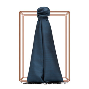 ipekevi - Indigo Charcoal Reversible Silk Scarf (1)