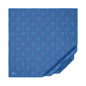 ipekevi - Indigo Emerald Garden Cotton Scarf