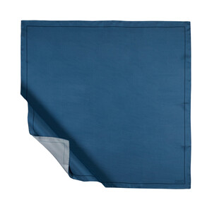 Indigo Frame Silk Twill Scarf - Thumbnail