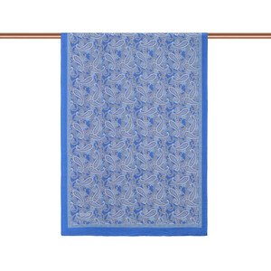 ipekevi - Indigo Mezopotamya Model 01 Desenli Tensel Şal (1)