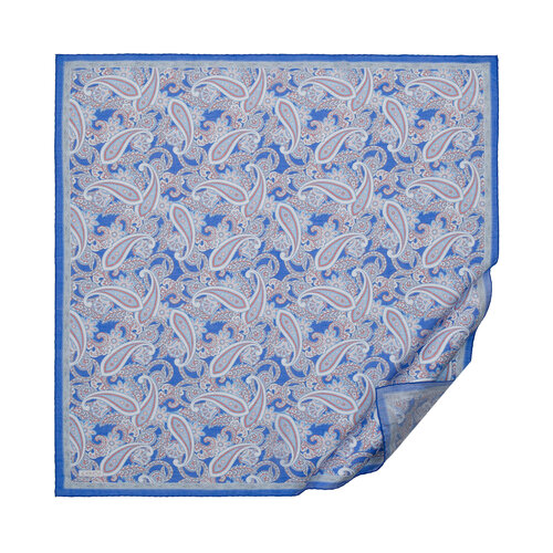 Indigo Mezopotamya Model 01 Print Tencel Scarf