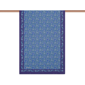 ipekevi - Indıgo Mezopotamya Model 02 Print Tencel Scarf (1)