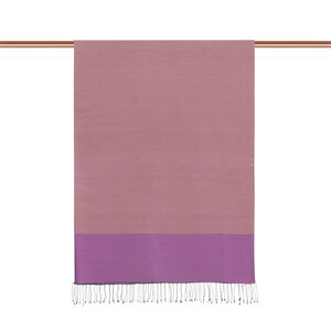 Indigo Misty Lilac Reversible Silk Scarf - Thumbnail