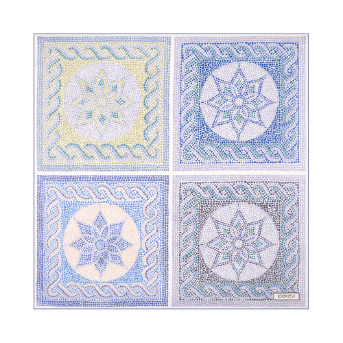 İndigo Olimpos Saten İpek Mendil