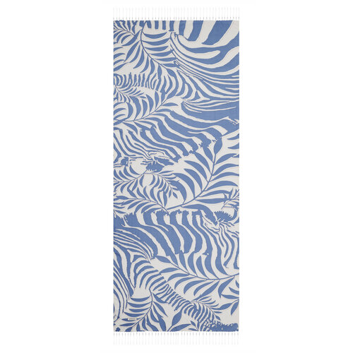 Indigo Palm Springs Print Silk Scarf