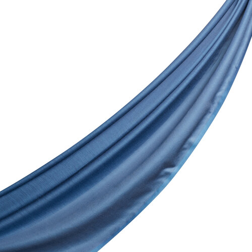 Indigo Reversible Cotton Silk Scarf