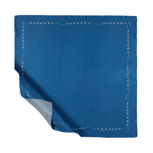 Indigo Signature Silk Twill Scarf