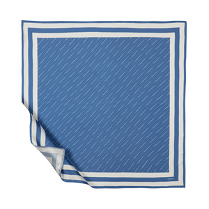 Indigo Signature Silk Twill Scarf - Thumbnail