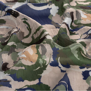 ipekevi - Indigo Soulful Blooms Tencel Print Scarf (1)