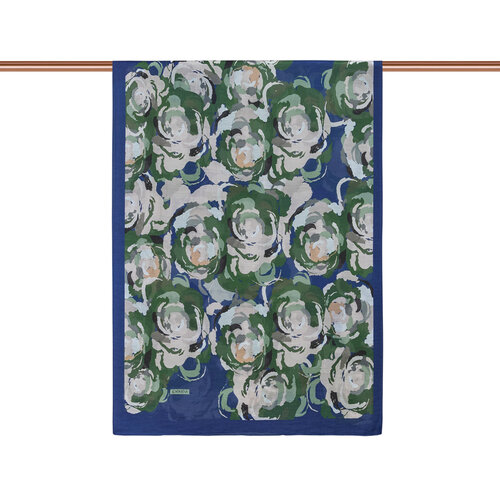Indigo Soulful Blooms Tencel Print Scarf