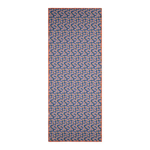 Indigo Spring Flowers Cotton Scarf - Thumbnail