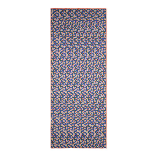 Indigo Spring Flowers Cotton Scarf
