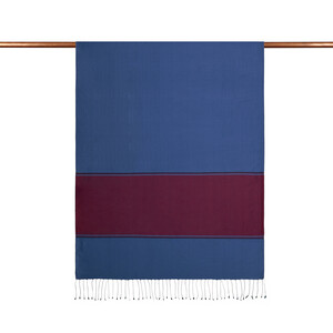 ipekevi - Indigo Striped Silk Scarf (1)