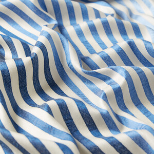 Indigo Valor Striped Silk Scarf - Thumbnail