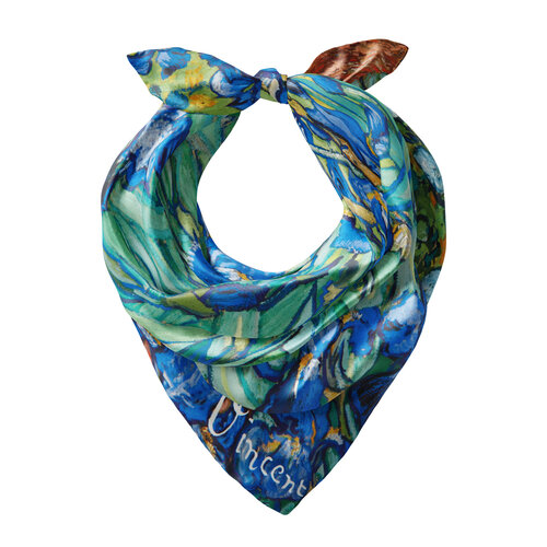 Irises Satin Silk Pocket Square