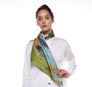 Istanbul Silk Twill Scarf - Thumbnail