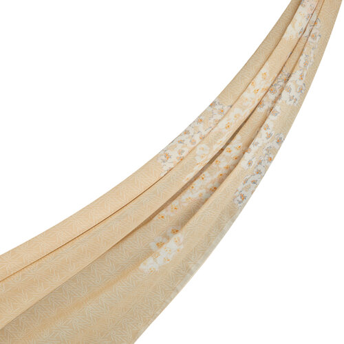 Ivory Azalea Cotton Scarf