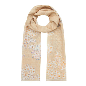 Ivory Azalea Cotton Scarf - Thumbnail