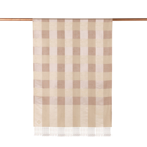 Ivory Buffalo Buffalo Checked Silk Scarf