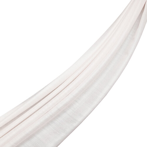 Ivory Cashmere Silk Prime Scarf