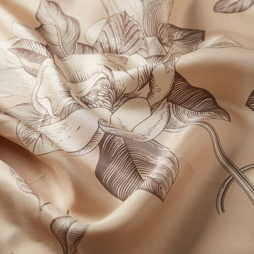 Ivory Grace Twill Silk Scarf